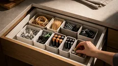 4 jednoduché úložné triky, ktoré urobia poriadok v zásuvkách aj v malom byte