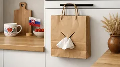 Geniálny trik s papierovou taškou: vreckovky zavesíte a linka bude konečne voľná