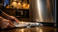 Geniálny trik, ako vyčistiť prach pod chladničkou bez posúvania