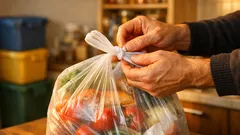 Tento prstový trik zaviaže plastovú tašku aj keď je preplnená