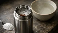 Ako vyčistiť termosku od čajového povlaku za 10 minút bez drhnutia